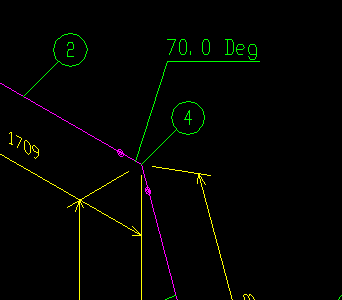 Angle of Trimmed Elbow