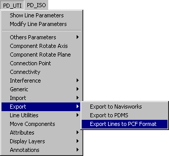 EPLANT-Piping: Export to PCF